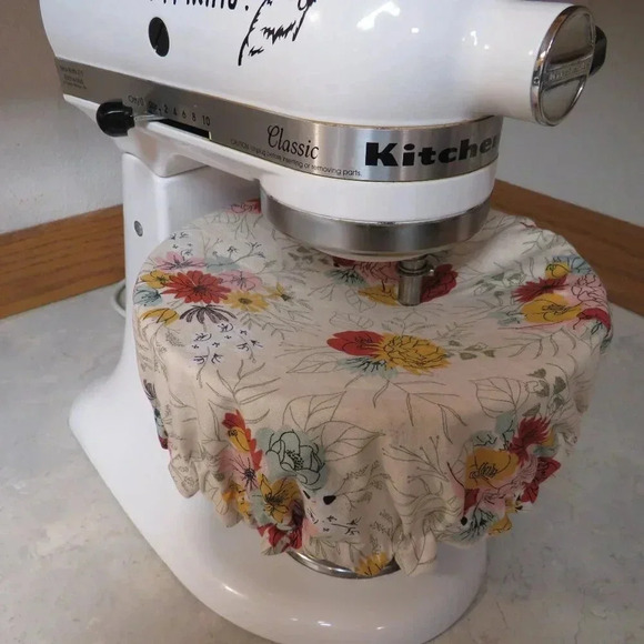 Kitchenaid Bowl Cover, Reversible Chickens and Floral - Picture 6 of 6